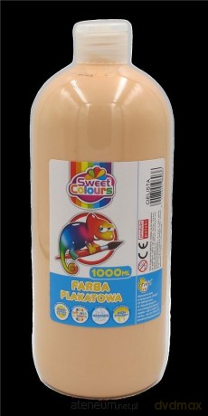 Farba plakatowa zielona cielista 1000ml