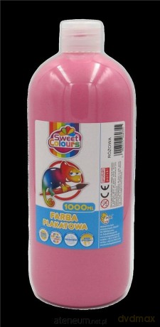 Farba plakatowa zielona różowa 1000ml