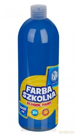 Farba szkolna niebieska ciemna 1000ml