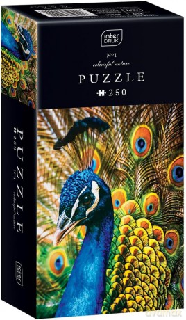 INDERDRUK 250 el. Colourful Nature 1 Peacock [PUZZLE]