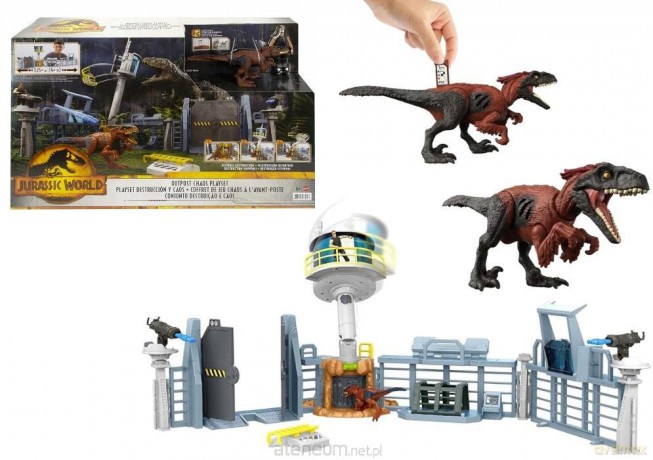 Jurassic World zestaw baza z dinozaurem [FIGURKA]