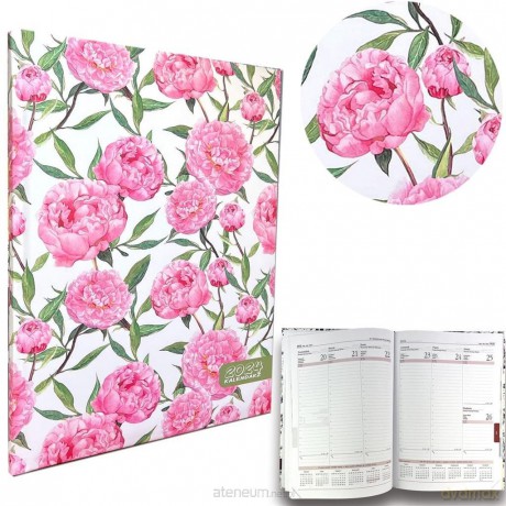 Kalendarz 2024 A4 tygodniowy Peonie [KALENDARZ]