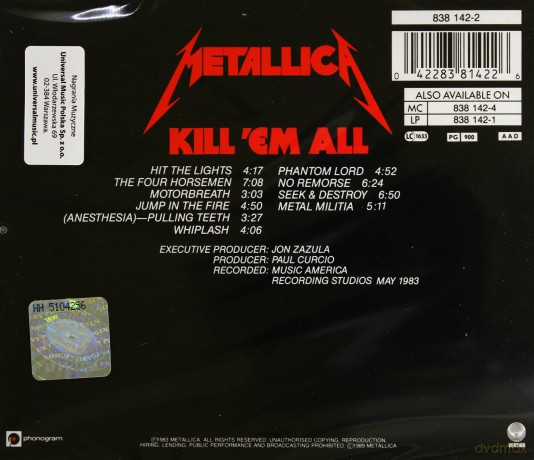 Metallica: Kill'em All [CD]