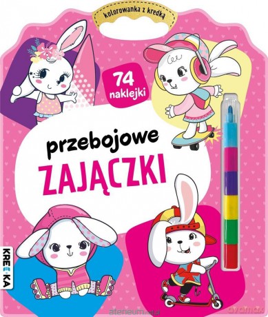 Kolorowanka z kredką. Przebojowe zajączki [KSIĄŻKA]