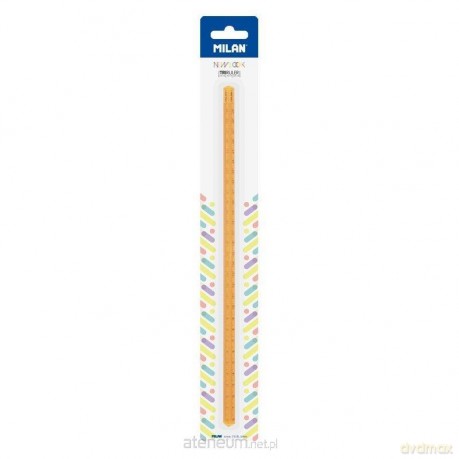 Linijka 30cm New Look plastikowa pomarańcz