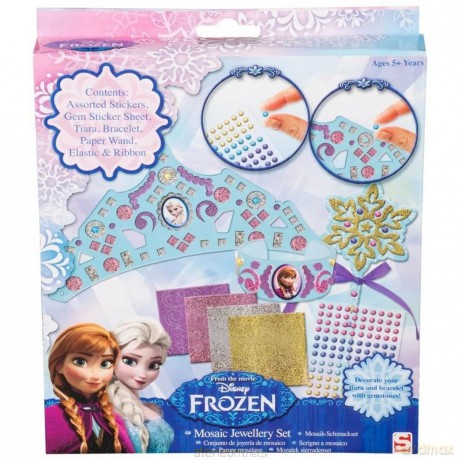 Mozaika korona i biżuteria Frozen
