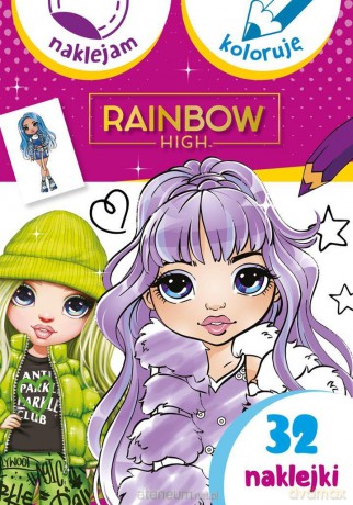 Naklejam i koloruję. Rainbow High [KSIĄŻKA]
