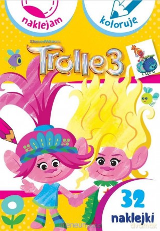 Naklejam i koloruję. Trolle 3 Dreamworks [KSIĄŻKA]
