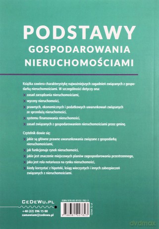 Podstawy gospodarowania nieruchomościami - Maciej Nowak, Teodor Skotarczak [KSIĄŻKA]