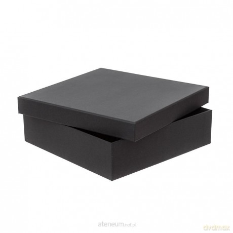 Pudełko tekturowe czarne 23,5x23,5x6,5 cm