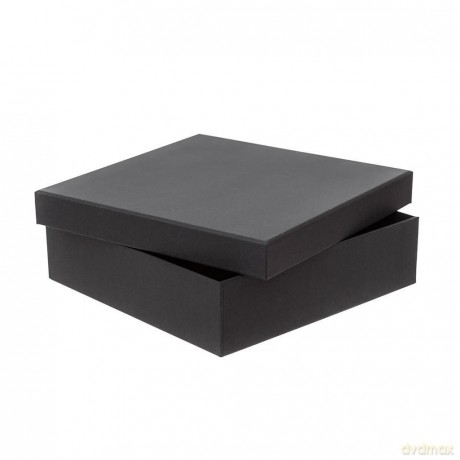 Pudełko tekturowe czarne 23,5x23,5x6,5 cm