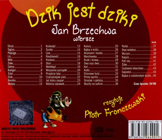 Dzik jest dziki. Książka audio CD - Jan Brzechwa [KSIĄŻKA]