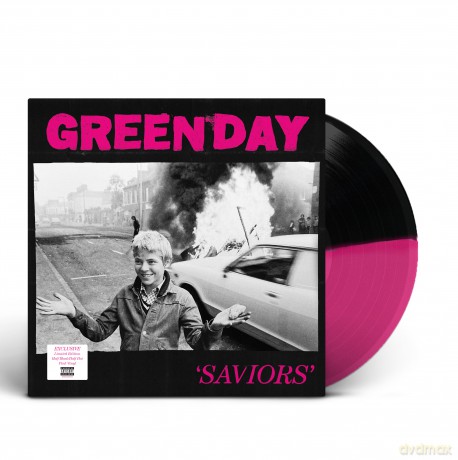 Green Day: (INDIE) Saviors (Black & Pink) [Winyl]