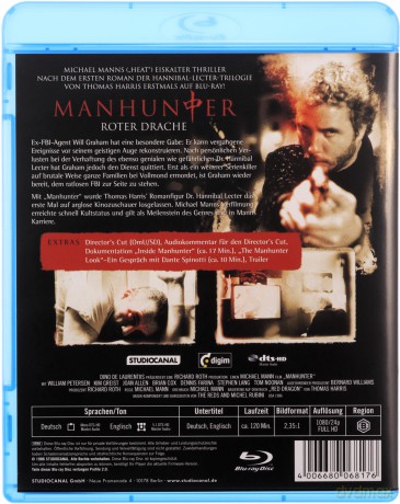 Manhunter (Czerwony smok) [Blu-Ray]