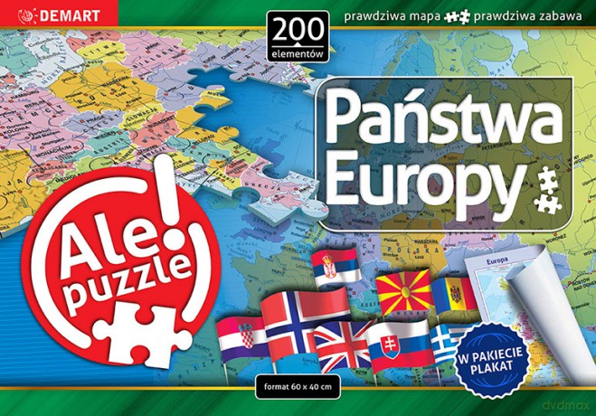 DEMART 200 el. Państwa Europy [PUZZLE]