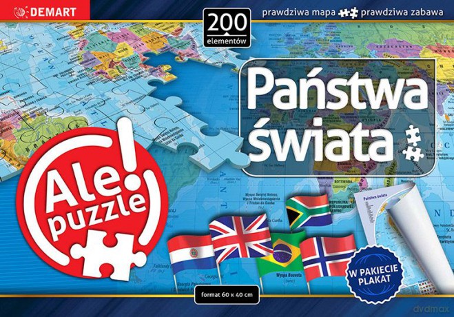 DEMART 200 el. Państwa świata [PUZZLE]
