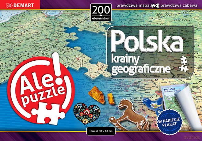 DEMART 200 el. Polska krainy geograficzne [PUZZLE]