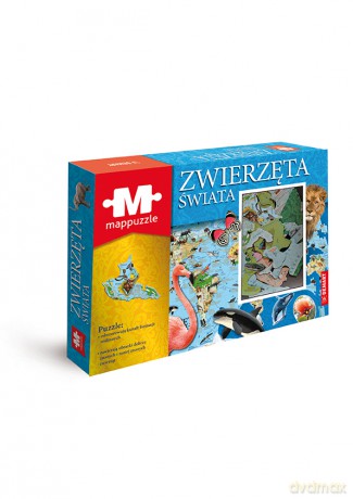 Mappuzzle Zwierzęta świata [PUZZLE]