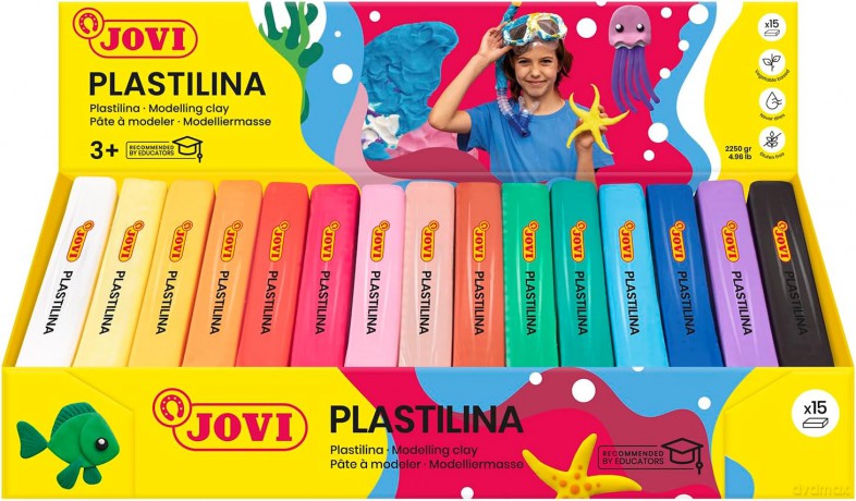 Plastelina 15 naturalnych kolorów po 150g