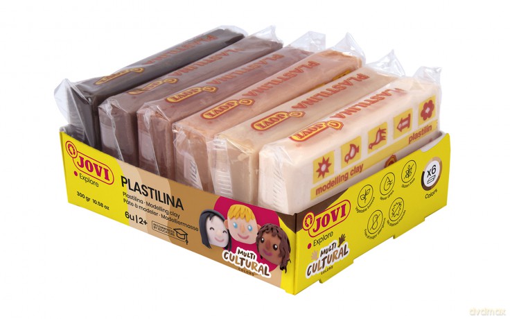 Plastelina 6 cielistych kolorów po 50 g