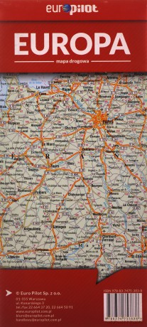 Europa. Mapa droga w skali 1:4 000 000 [KSIĄŻKA]