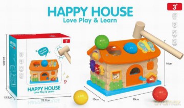 Domek edukacyjny drewniany 383334