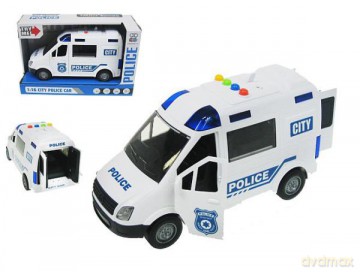 Interaktywny bus policyjny (światło + dźwięk) 1:16 ZY222A