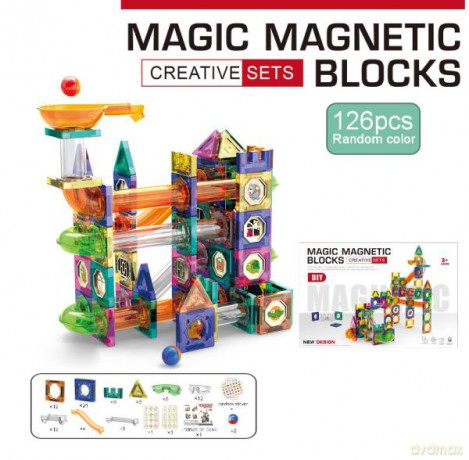 Klocki magnetyczne 126szt 374776