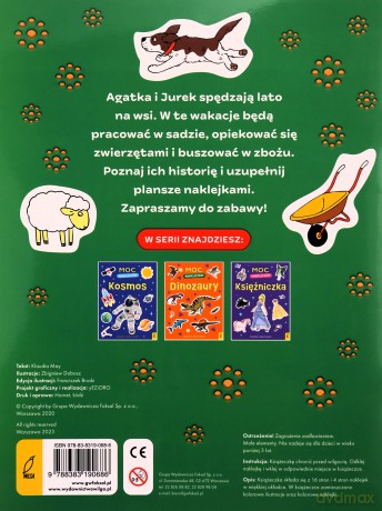 Książeczka Moc naklejek. Na wsi.