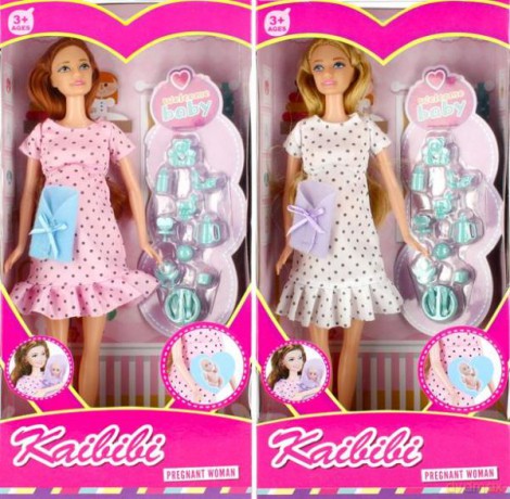 Lalka 29cm w ciąży 502555 mix