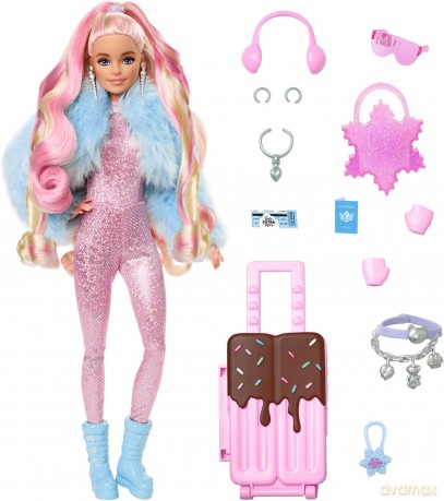 Lalka Barbie Mattel Extra Fly Lalka zimowa HPB16