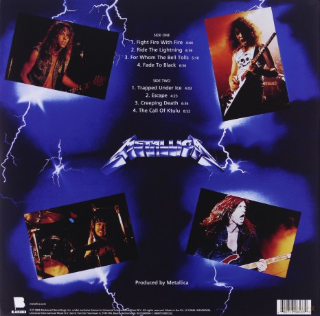 Metallica: Ride The Lightning [Winyl]