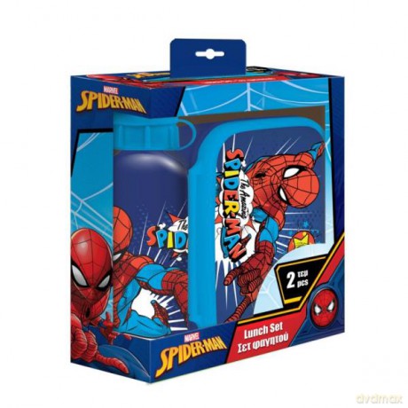 Lunch box, butelka + pudełko Spiderman Diakakis