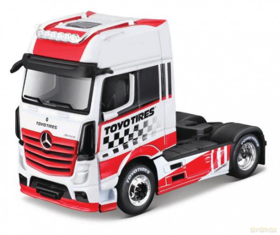 MAISTO 12389-68 Ciężarówka MB Actros biało-czerwona 1:64