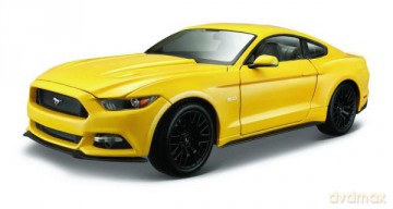 MAISTO 31197-41 Ford Mustang GT 2015 żółty 1:18