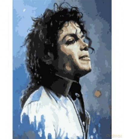 Malowanie po numerach 40x50cm Michael Jackson, portret 1008973