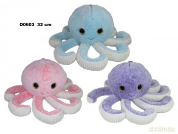 Maskotka Ośmiornica 25cm 3 kolory 164858 SunDay mix