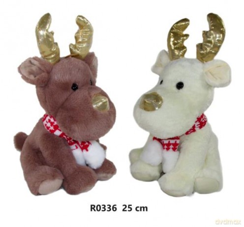 Maskotka Renifer 25cm 2 wzory 166722 SunDay mix