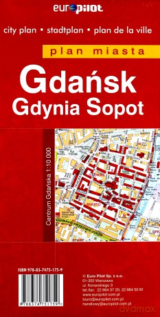 Gdańsk, Gdynia, Sopot. Plan miasta w skali 1: 22 500 [KSIĄŻKA]
