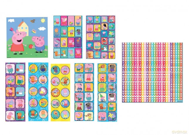 Naklejki Peppa zestaw 1000szt