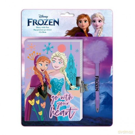 Pamietnik + długopis z pomponem Frozen II