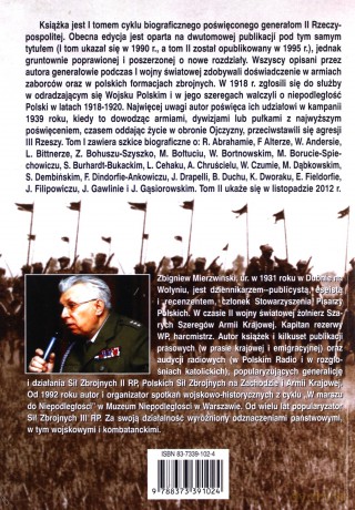 Generałowie II Rzeczypospolitej. Tom 1. A - G - Zbigniew Mierzwiński [KSIĄŻKA]