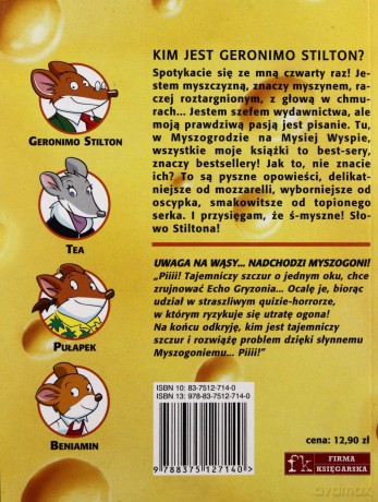 Geronimo Stilton. Uwaga na wąsy... Nadchodzi Myszogoni! - Geronimo Stilton [KSIĄŻKA]