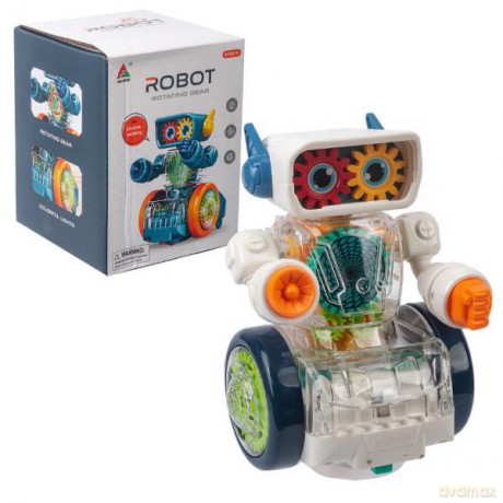 Robot z trybikami na kołach światło/dźwięk 1009013