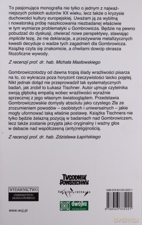 Gombrowicza milczenie o Bogu - Łukasz Tischner [KSIĄŻKA]