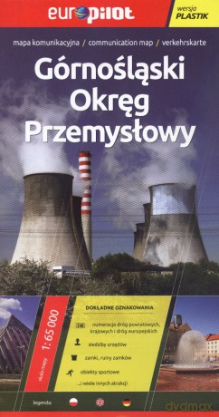 Górnośląski Okręg Przemysłowy. Foliowany plan miasta w skali 1:65 000 [KSIĄŻKA]