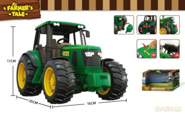 Traktor z napędem frykcyjnym (światło + dźwięk) 374110