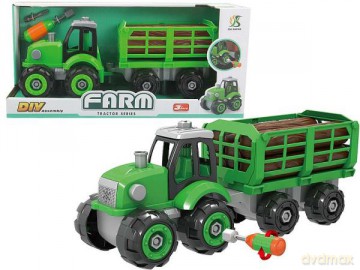 Traktor z przyczepą do skręcania 585744
