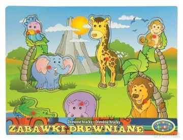 Układanka drewniana - Zwierzęta 003961