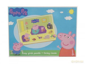 Układanka drewniana Świnka Peppa - salon 075389